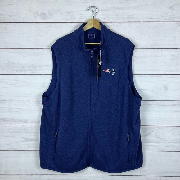 NWT Vineyard Vines NFL New England Patriots Sweater Fleece Vest 2XL